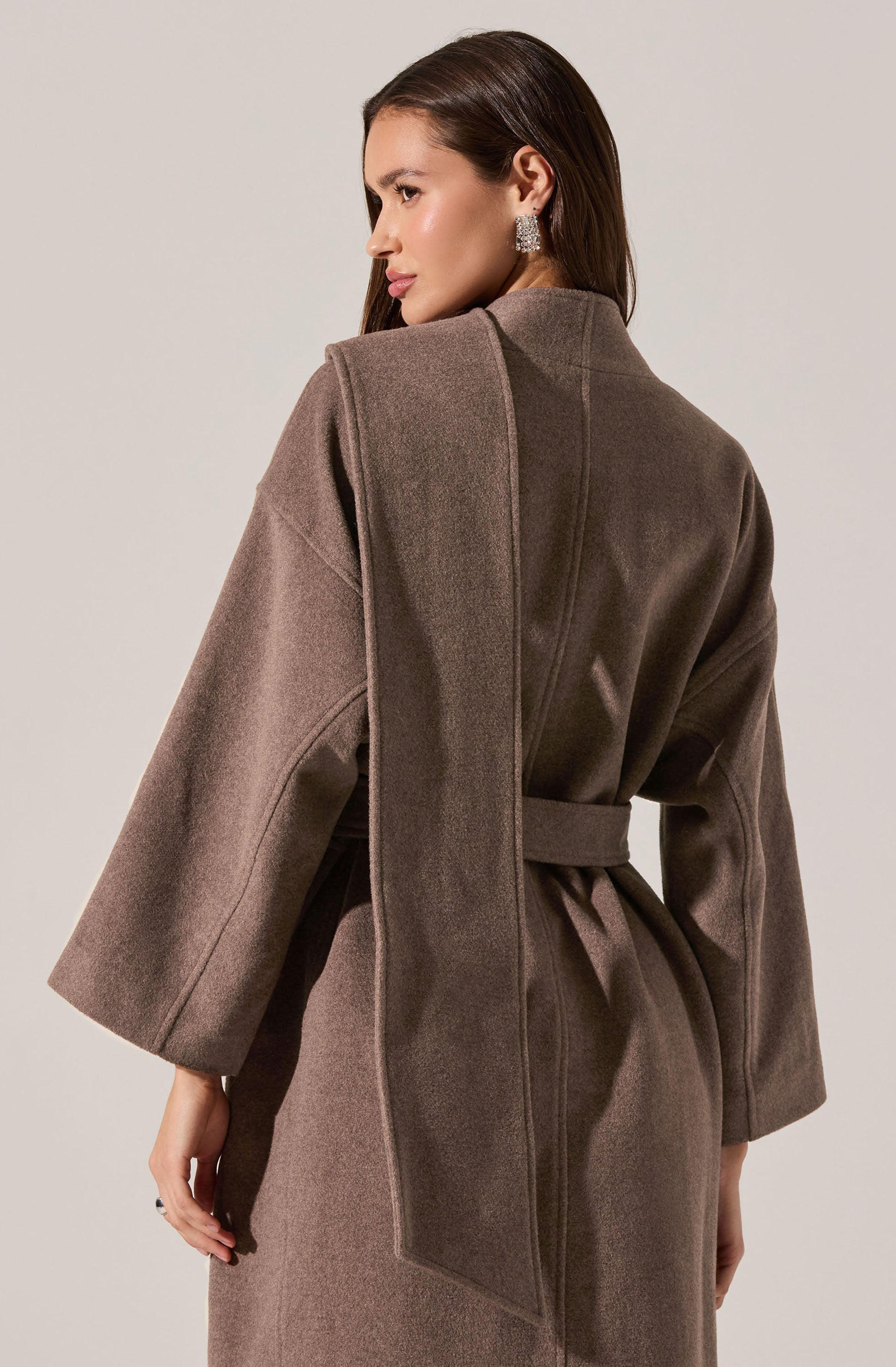 Elaxi Longline Wrap Scarf Coat