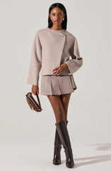 Jennah Wool-Blend Wrap Jacket