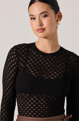 Dex Textured Sweater Top