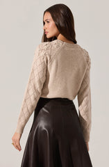 Florine 3D Floral Embroidered Sweater