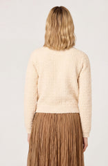 Darthy Textured Knit Crest Button Lady Jacket
