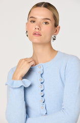 Eowyn Brushed Knit Pearl Button Cardigan