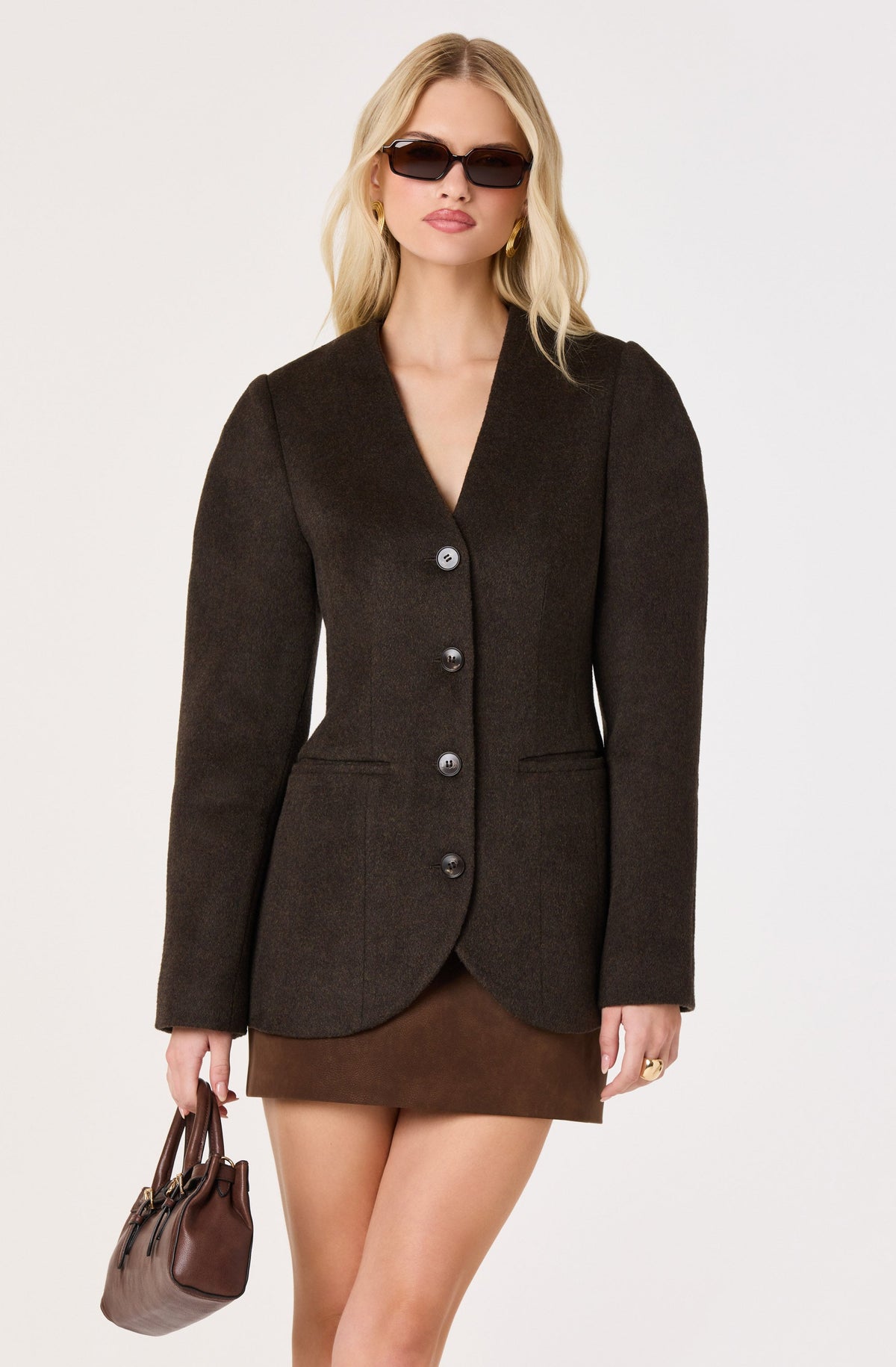 Ada V-Neck Structured Jacket