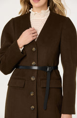 Glorimar Belted Longline Coat