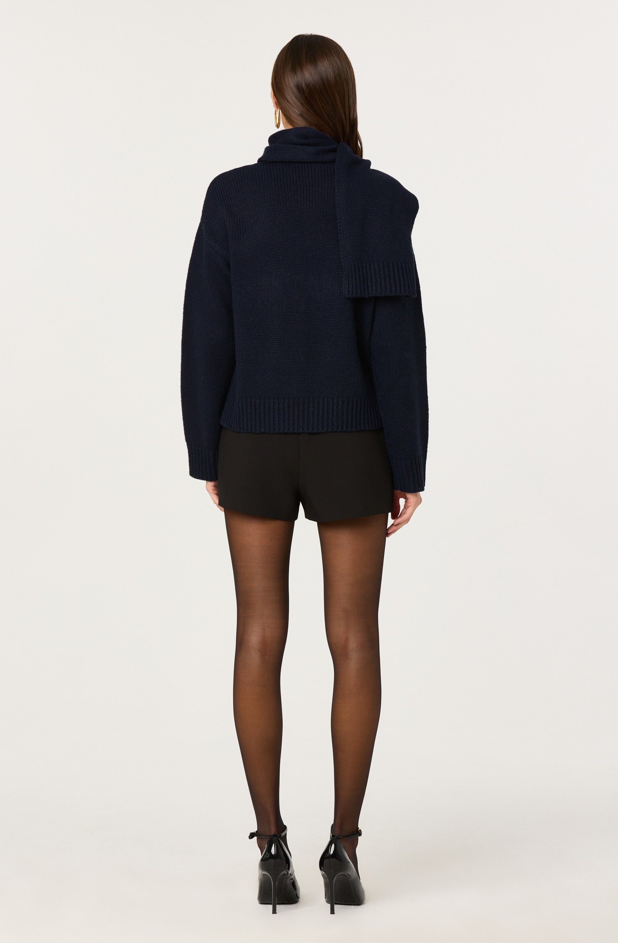 Jackeline Asymmetrical Scarf Cardigan