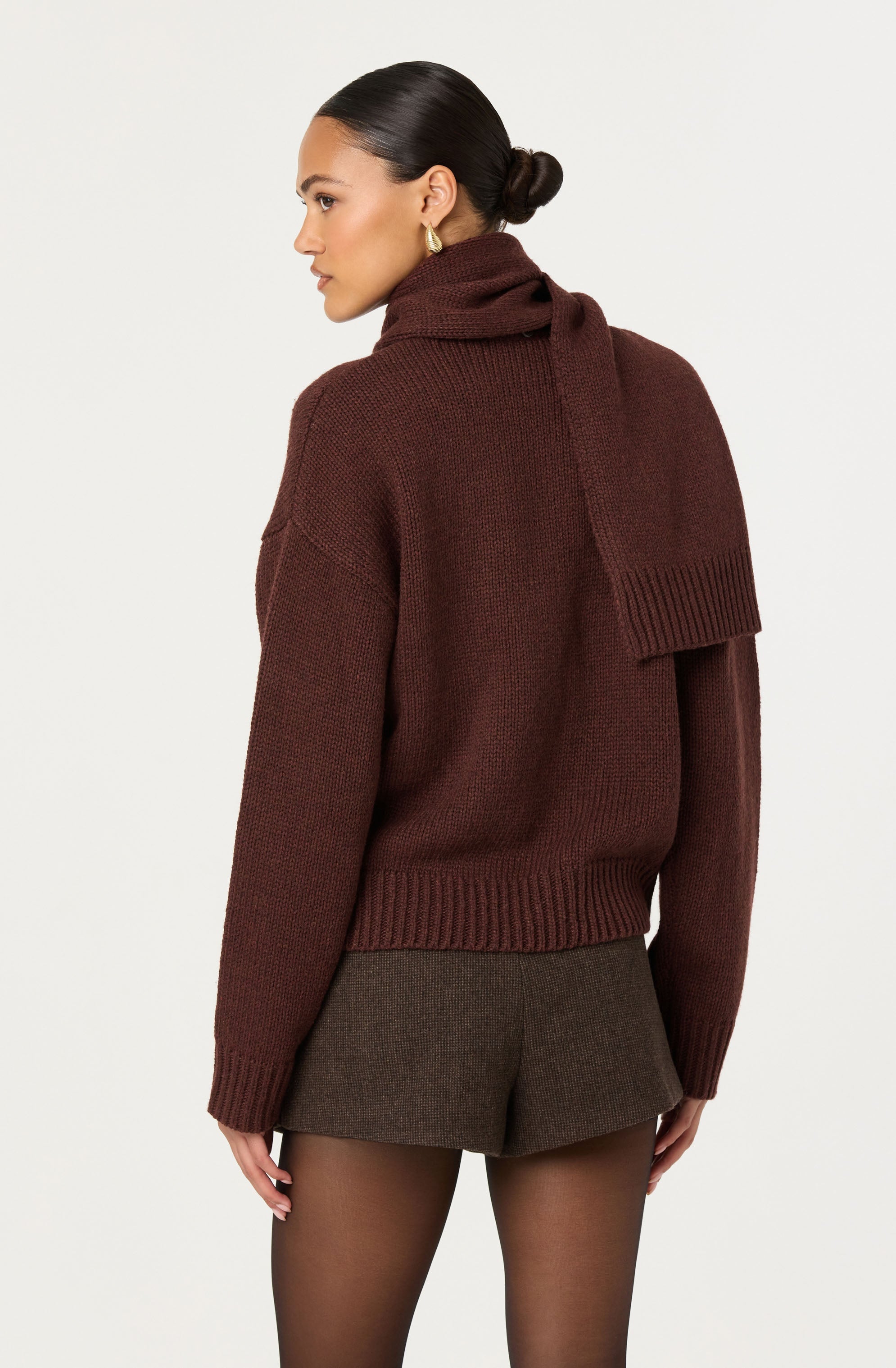Jackeline Asymmetrical Scarf Cardigan