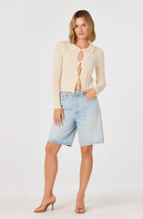 Fannie Cable-Knit Tie-Front Cardigan