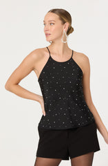Floella Rhinestone Embellished Top
