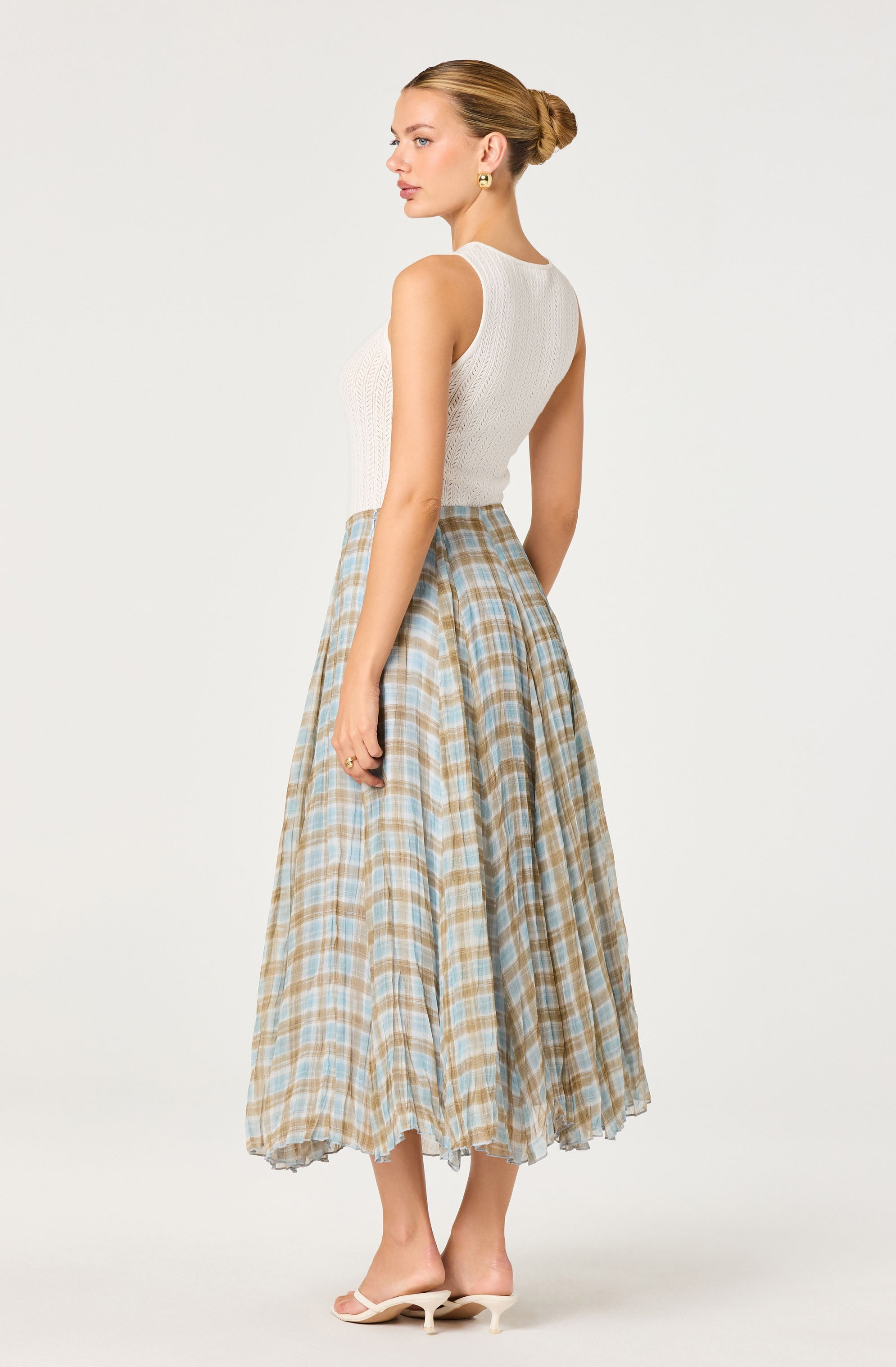 Alyse Pointelle Knit Sleeveless Top