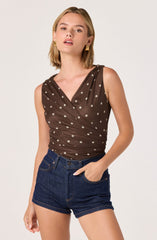 Claudia Faux-Wrap Bodysuit