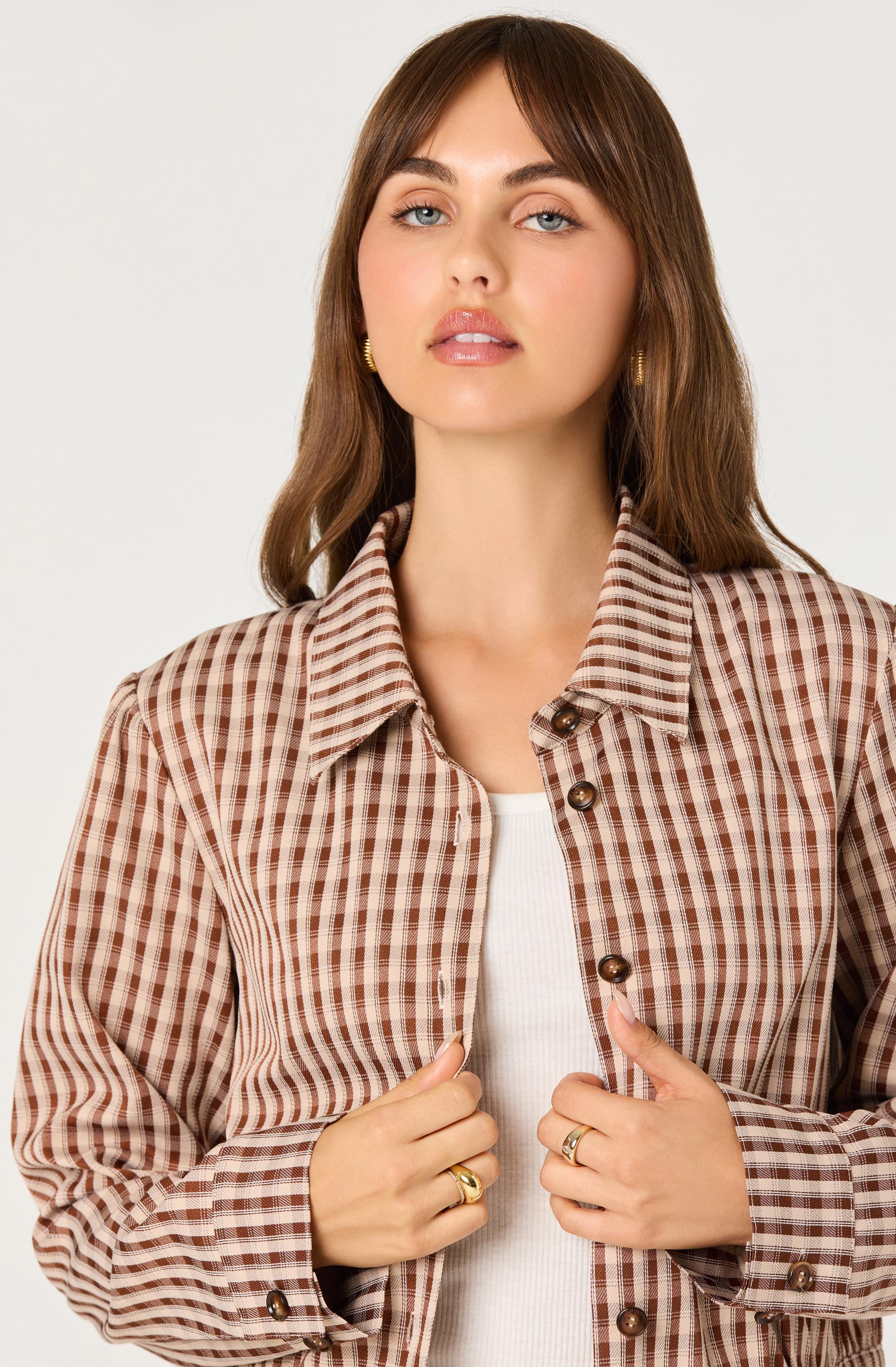 Jesse Plaid Cropped Jacket