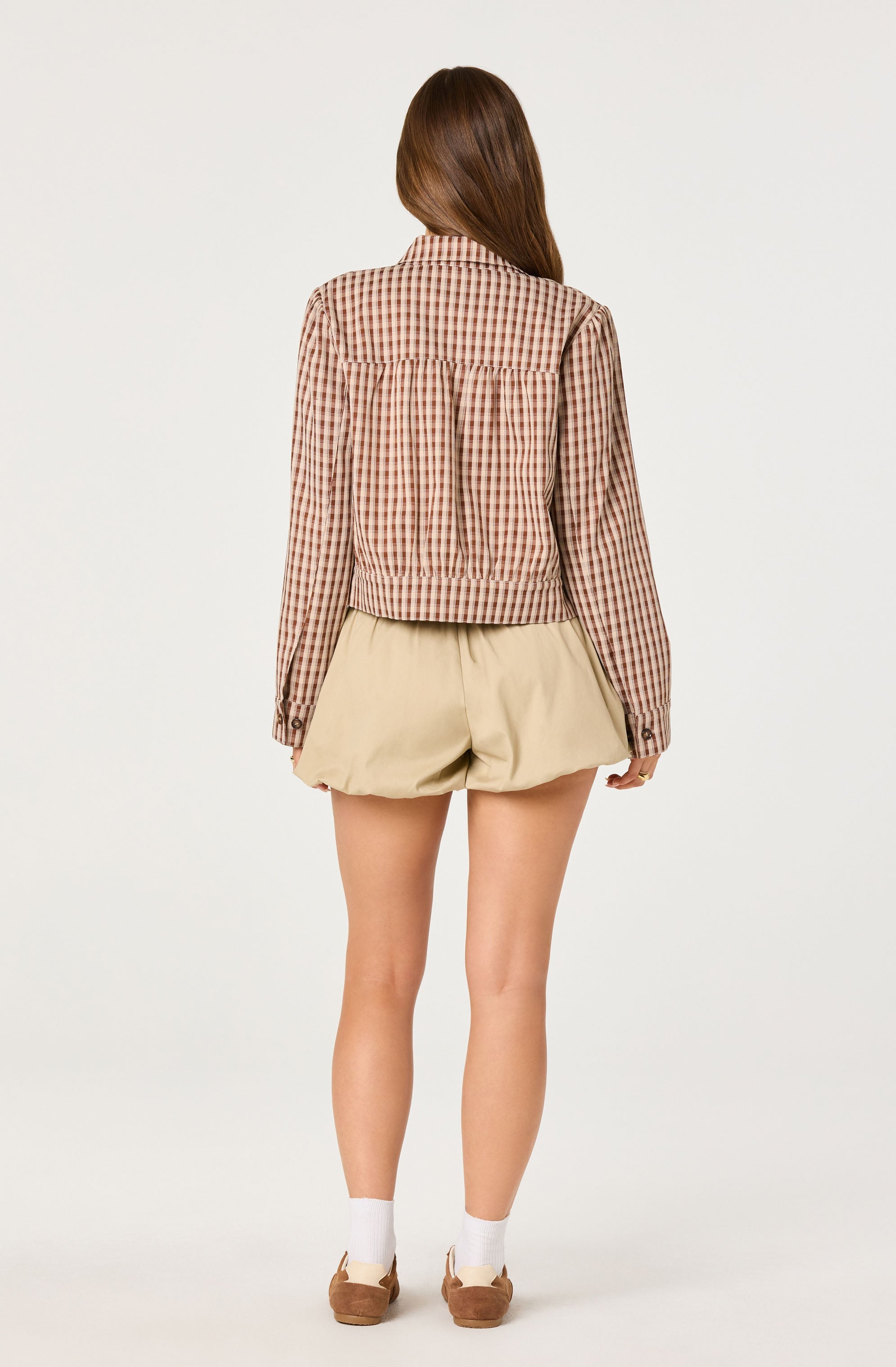 Jesse Plaid Cropped Jacket