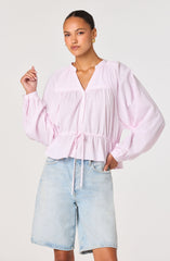 Jessalyn Striped Peasant Top