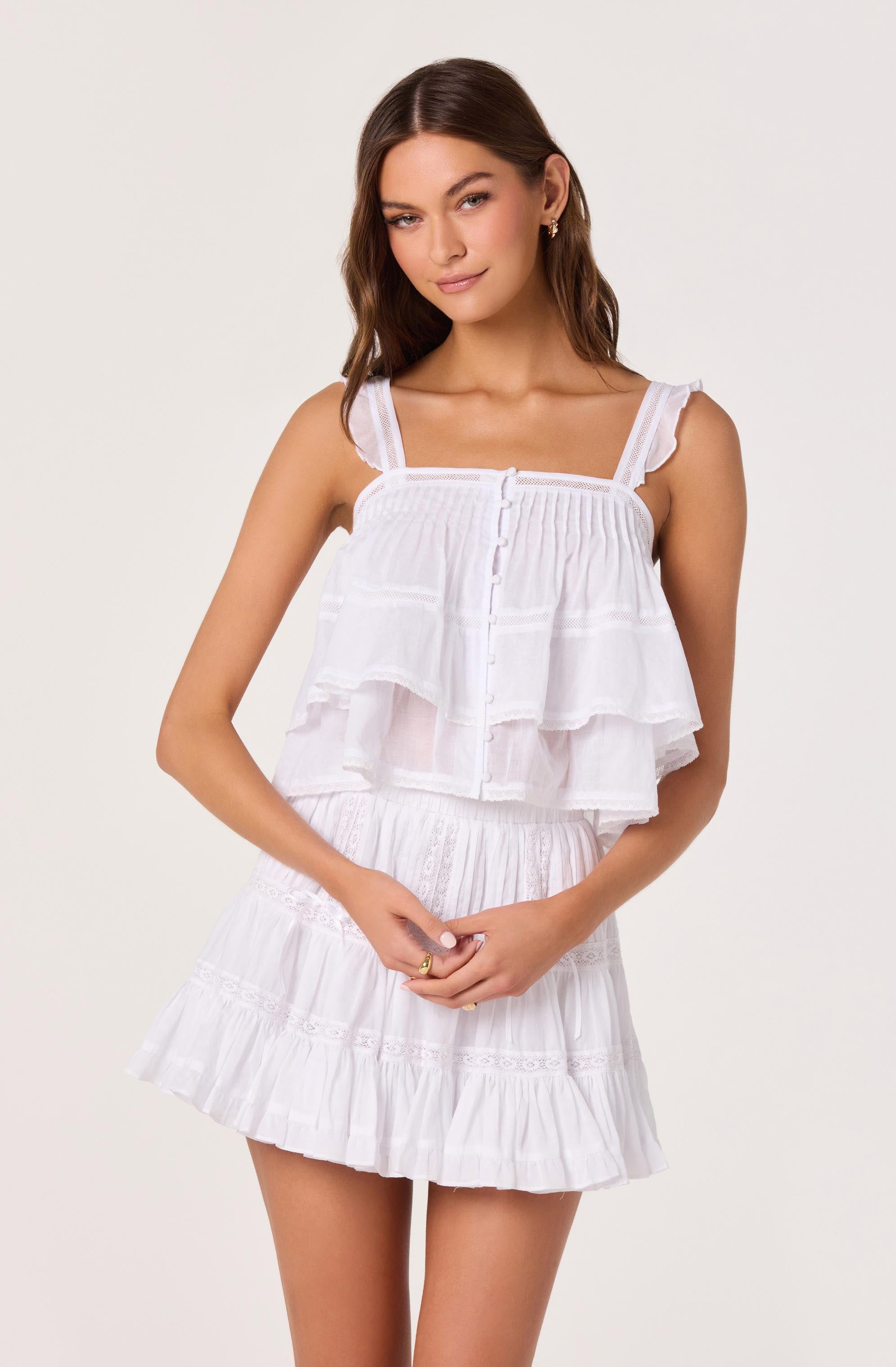 Delia Tiered Babydoll Top