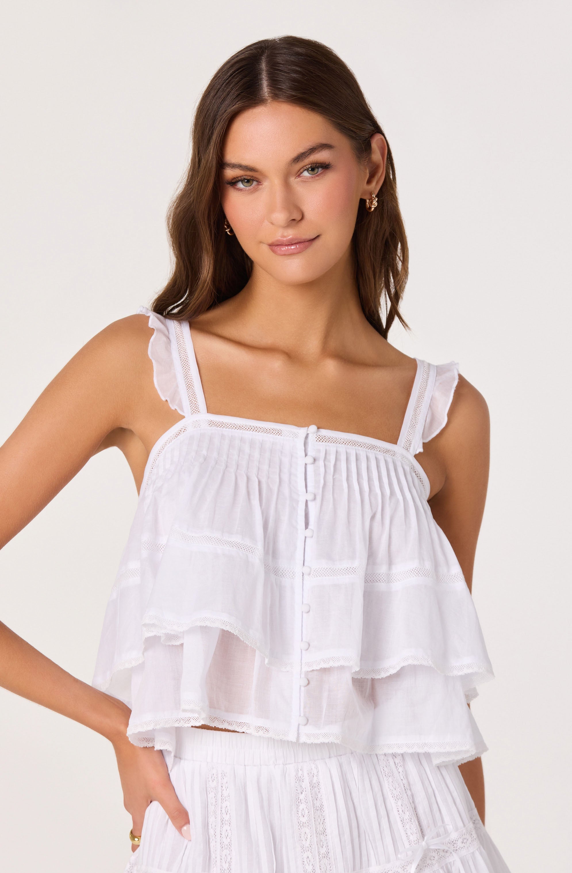 Delia Tiered Babydoll Top