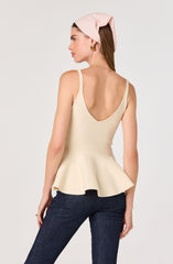 Alaya Knit Peplum Top
