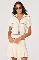 Dynasty Terry Knit Sailor Cardigan