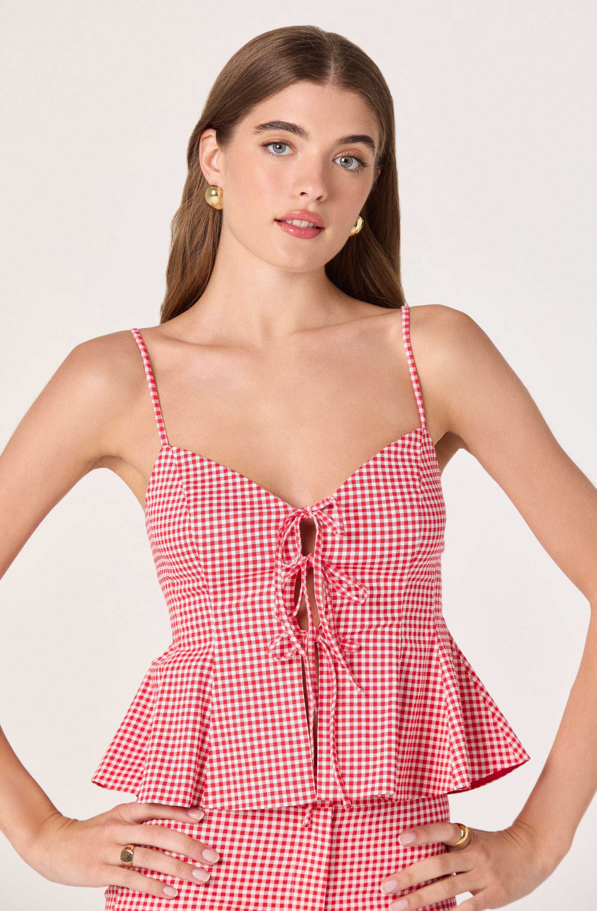 Alma Printed V-Neck Tank Top