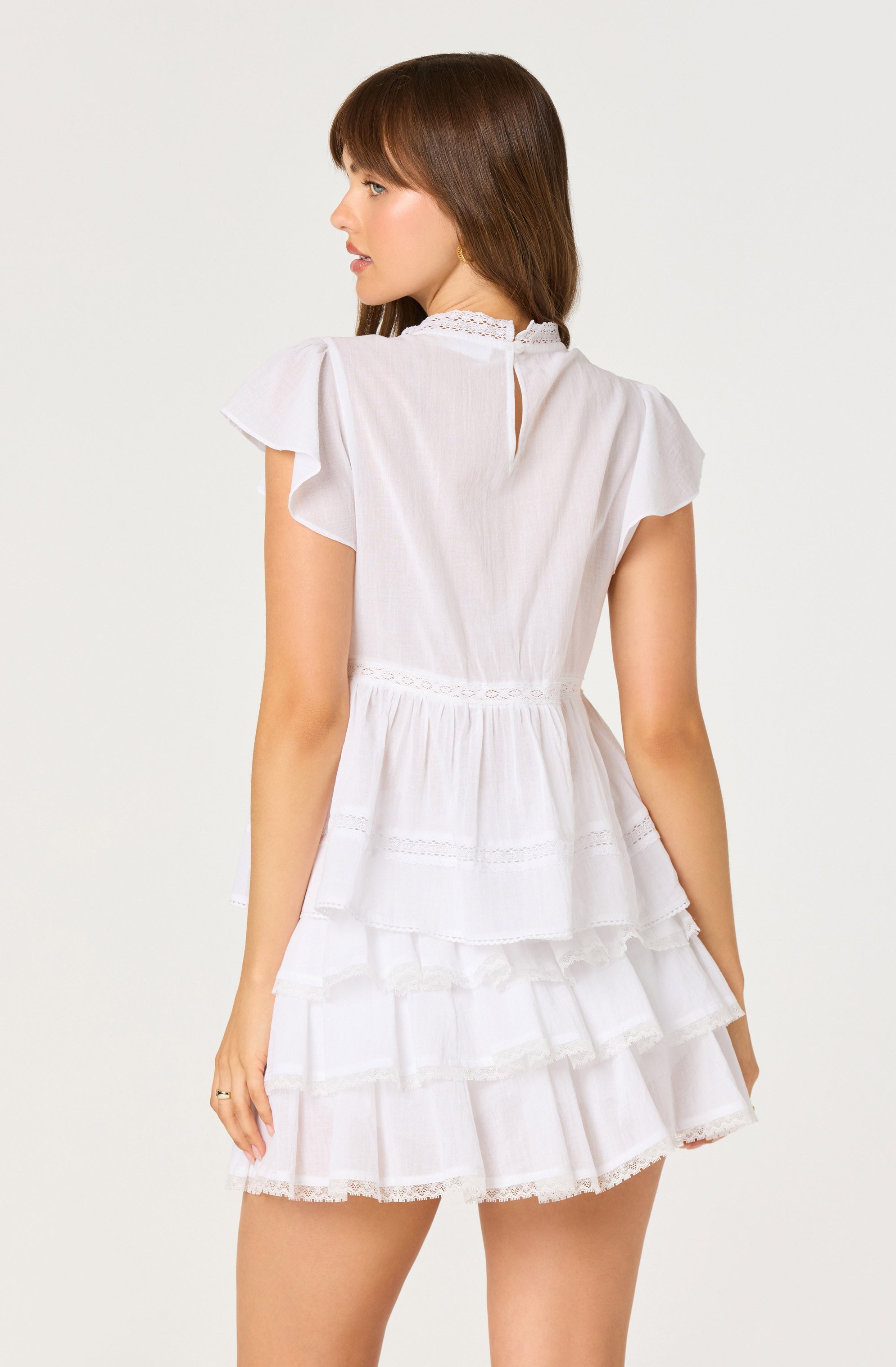 Jenny Eyelet Flutter Sleeve Top