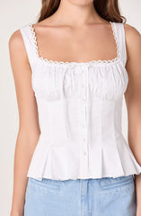 Jaci Bustier Peplum Top