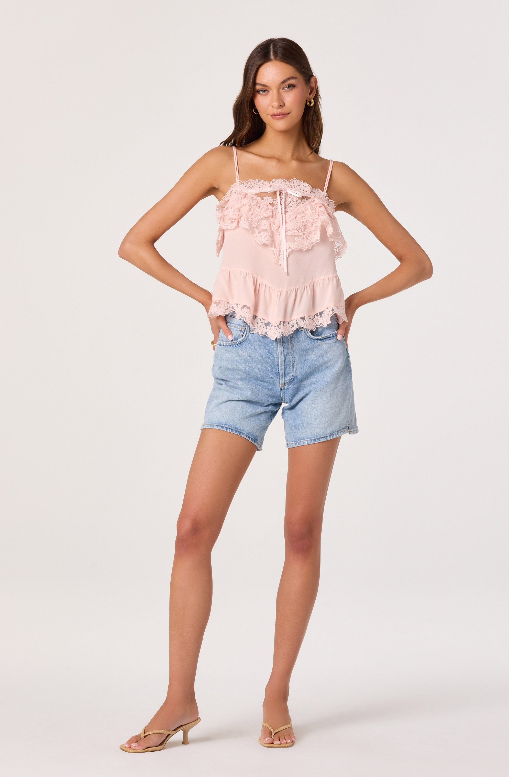 Cosette Ruffled Lace Trim Cami