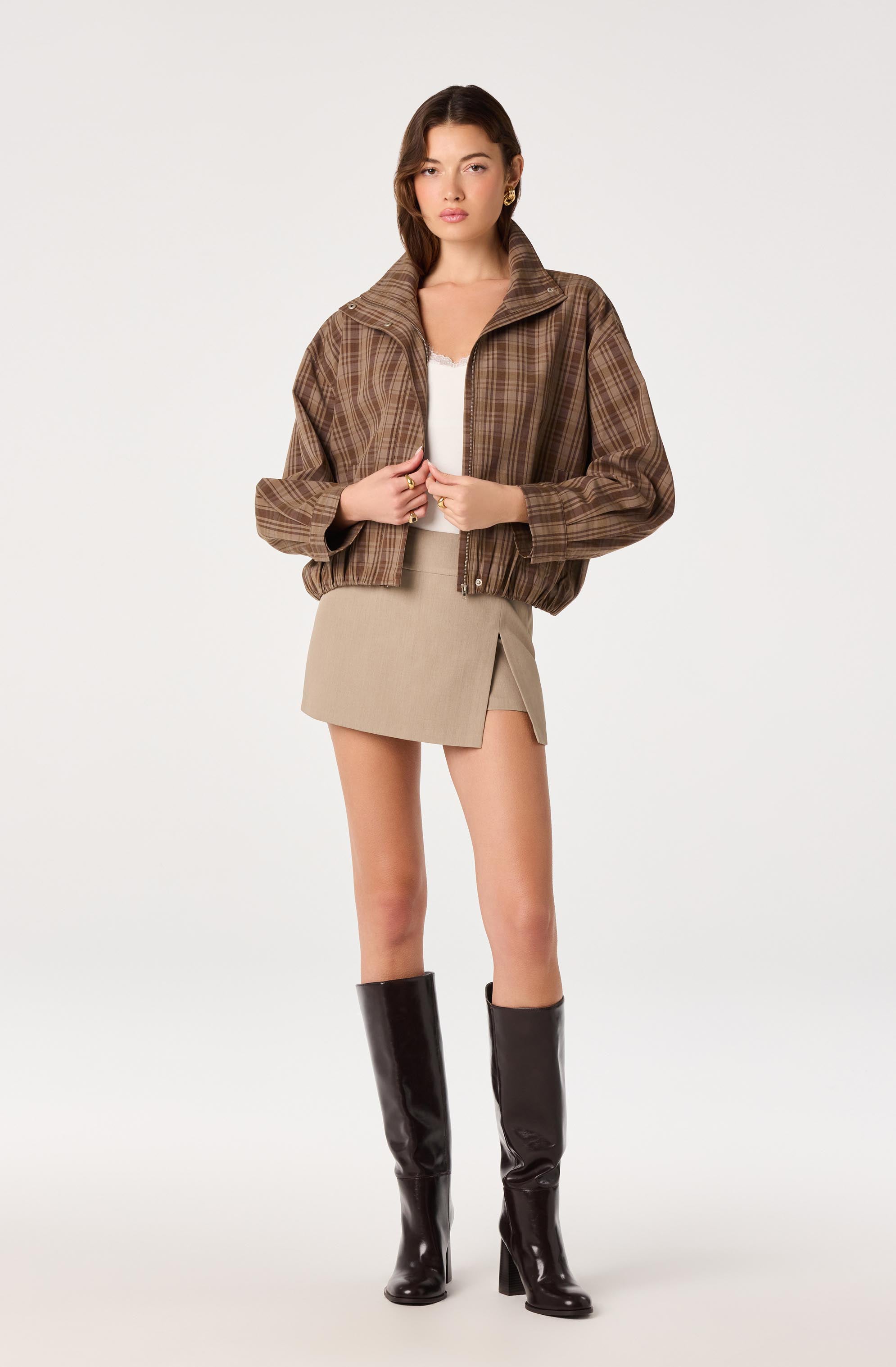 Cooper Funnel-Collar Bomber Jacket
