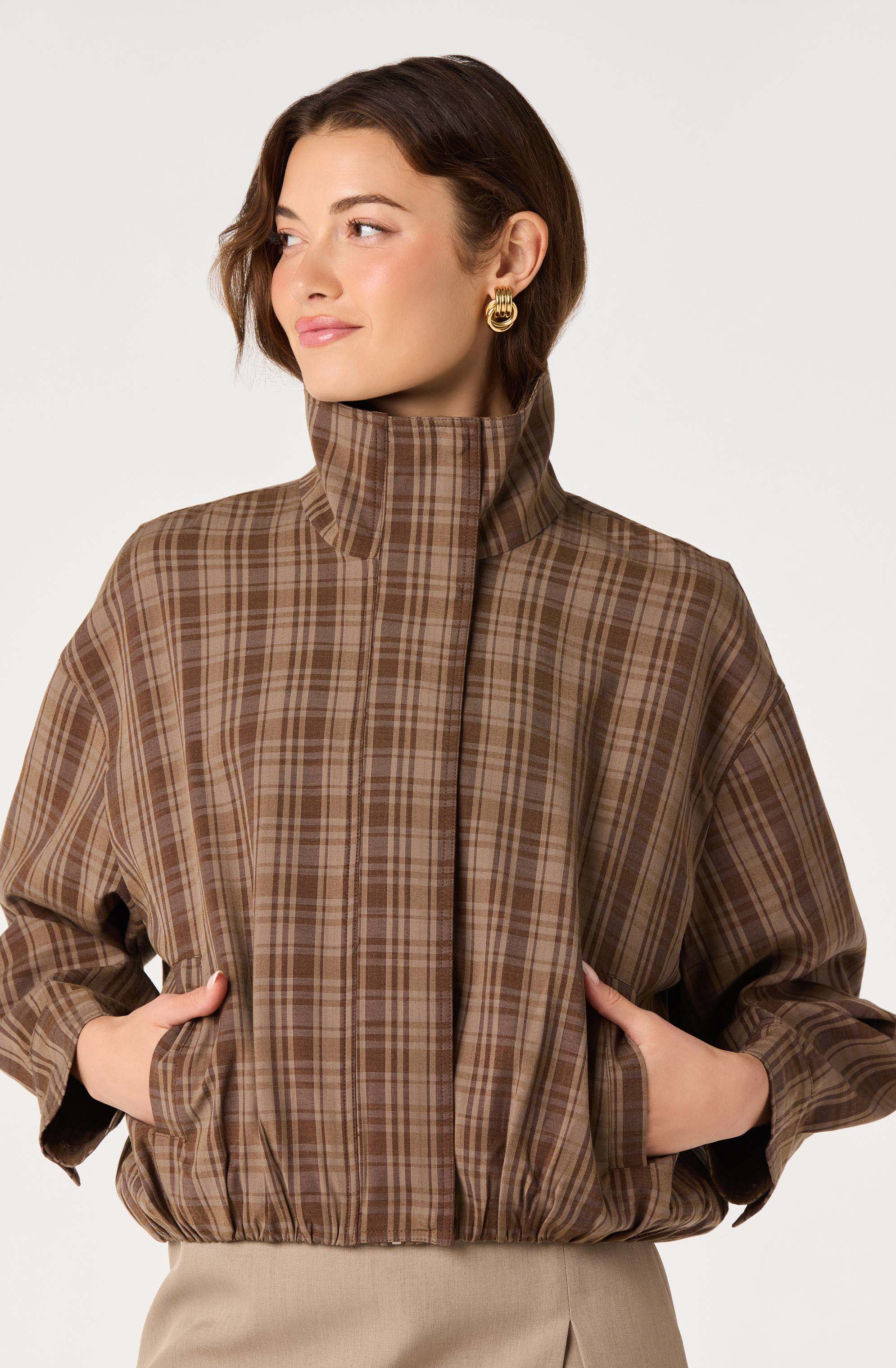 Cooper Funnel-Collar Bomber Jacket