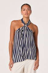 Cira Twist-Front Halter Top