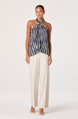 Cira Twist-Front Halter Top