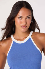 Betia Stripe Contrast Trim Tank
