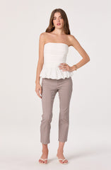 Ella Strapless Bubble Hem Top