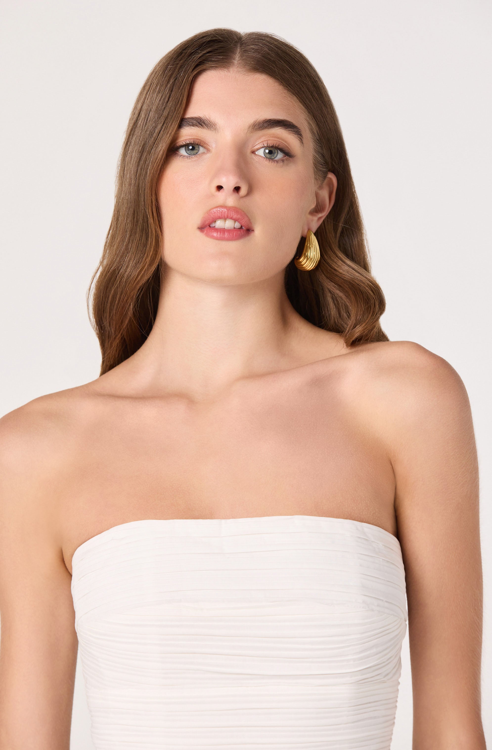 Ella Strapless Bubble Hem Top