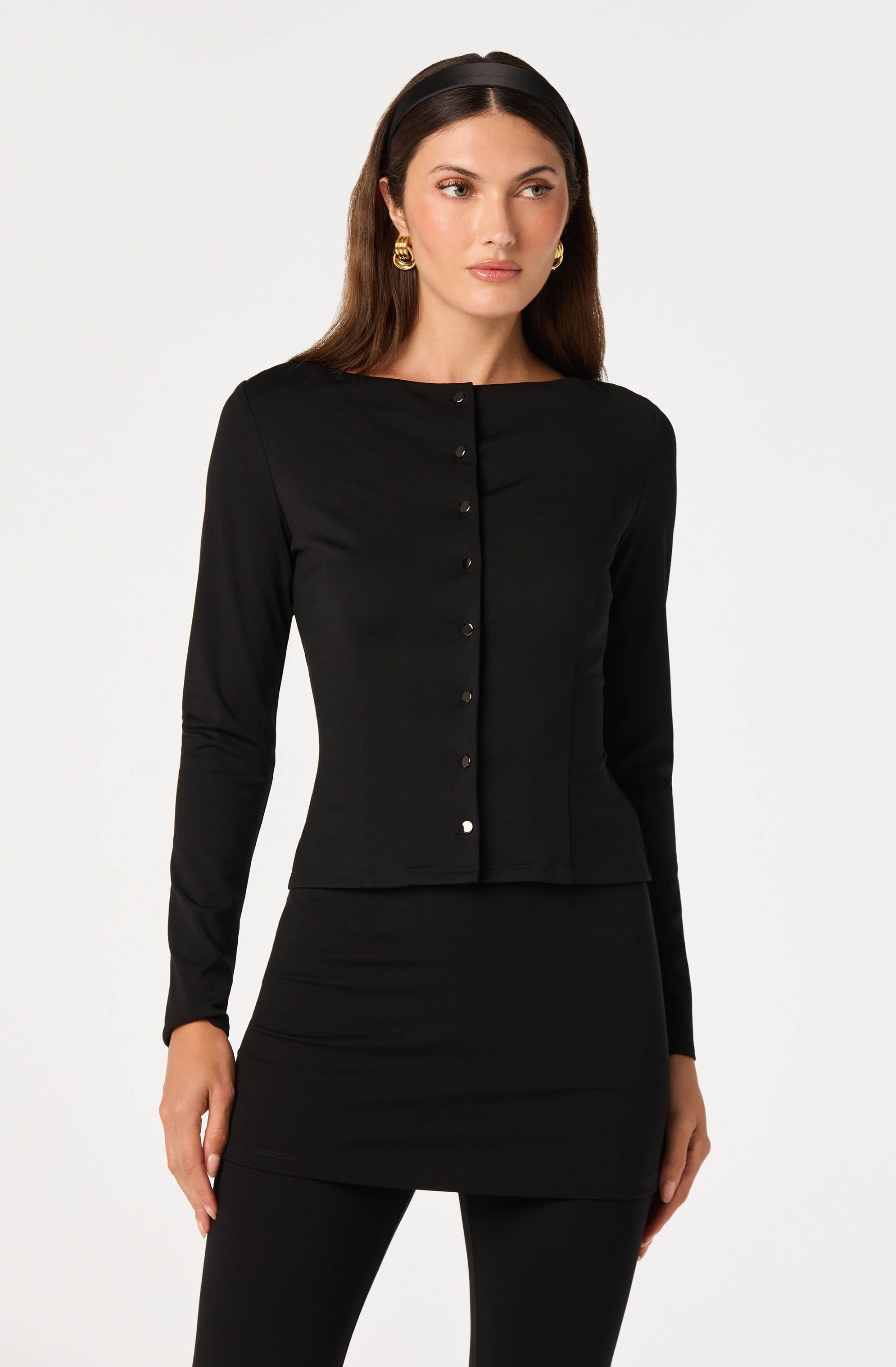 Holly Boat-Neck Knit Top