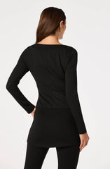 Holly Boat-Neck Knit Top