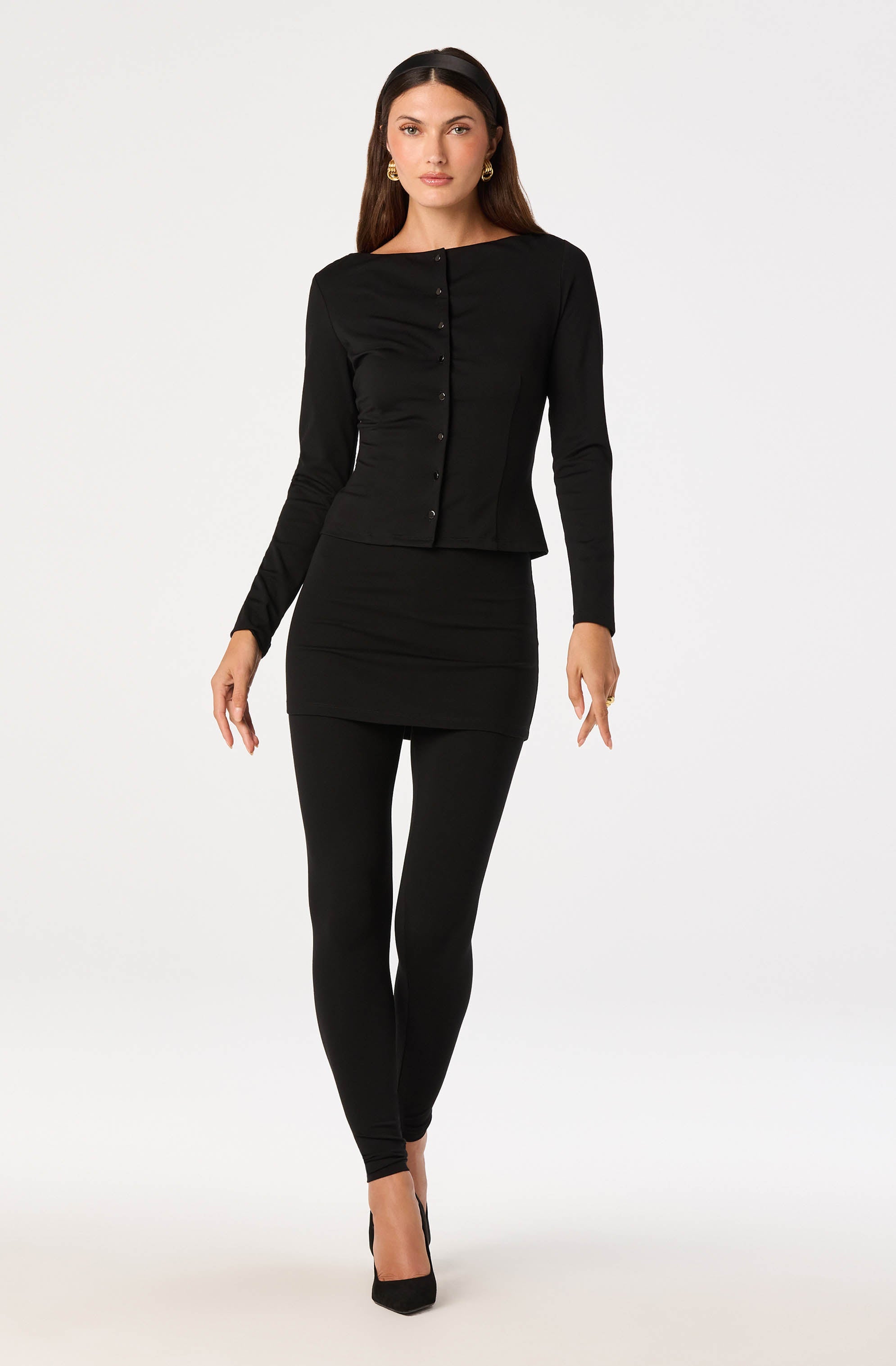 Holly Boat-Neck Knit Top