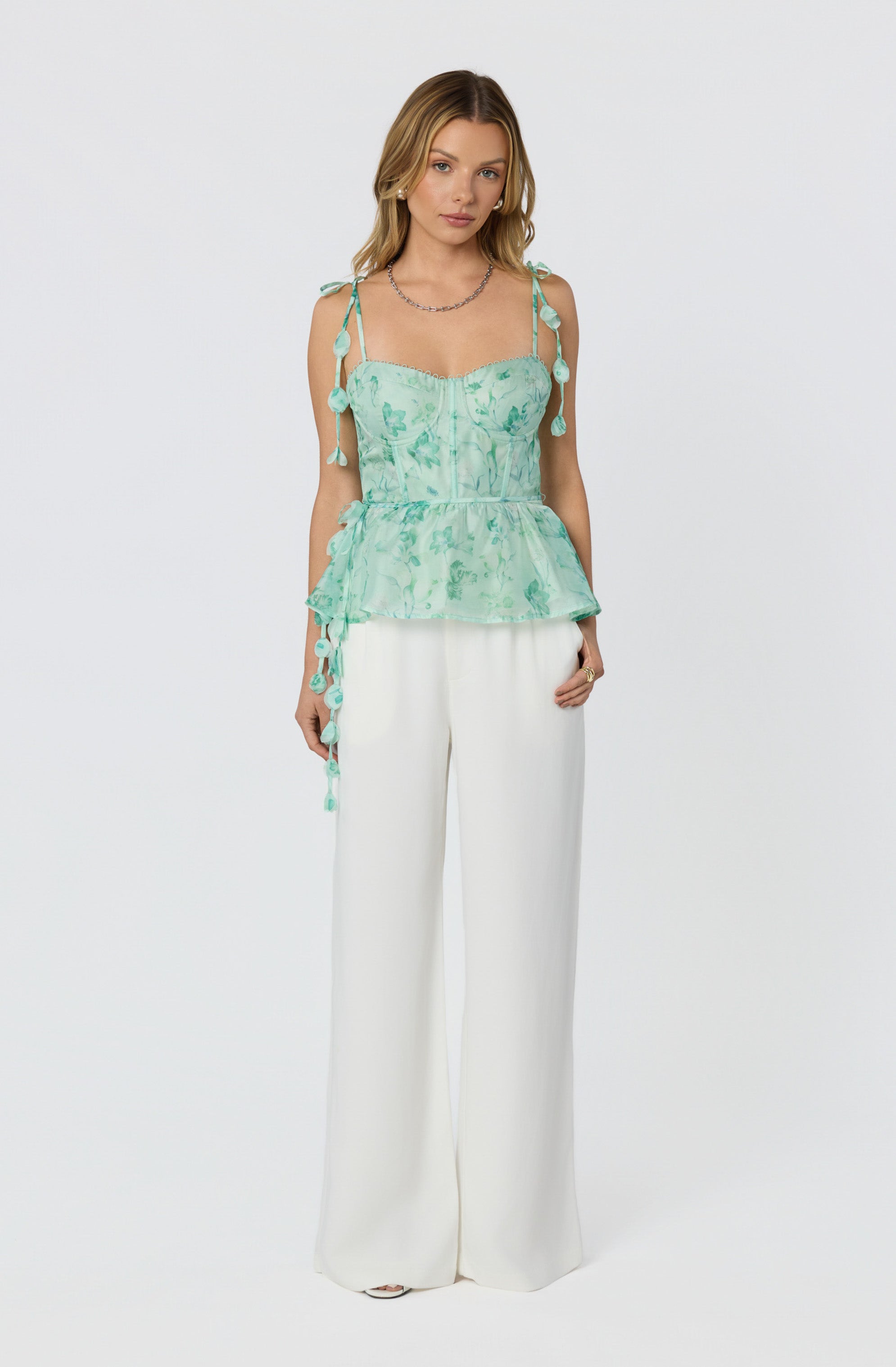 Halcyon Floral Bustier Top