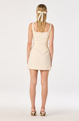 Adelyn Belted Tweed Mini Dress