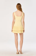 Jadah Layered Pleated Mini Dress
