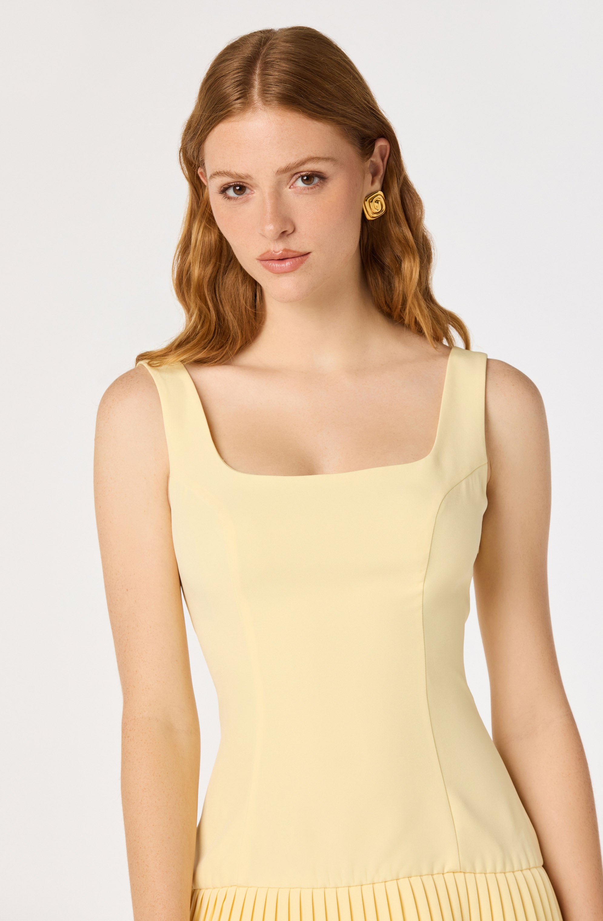 Jadah Layered Pleated Mini Dress