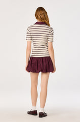 Emmalee Mixed Media Polo Dress