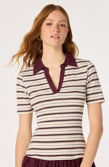 Emmalee Mixed Media Polo Dress