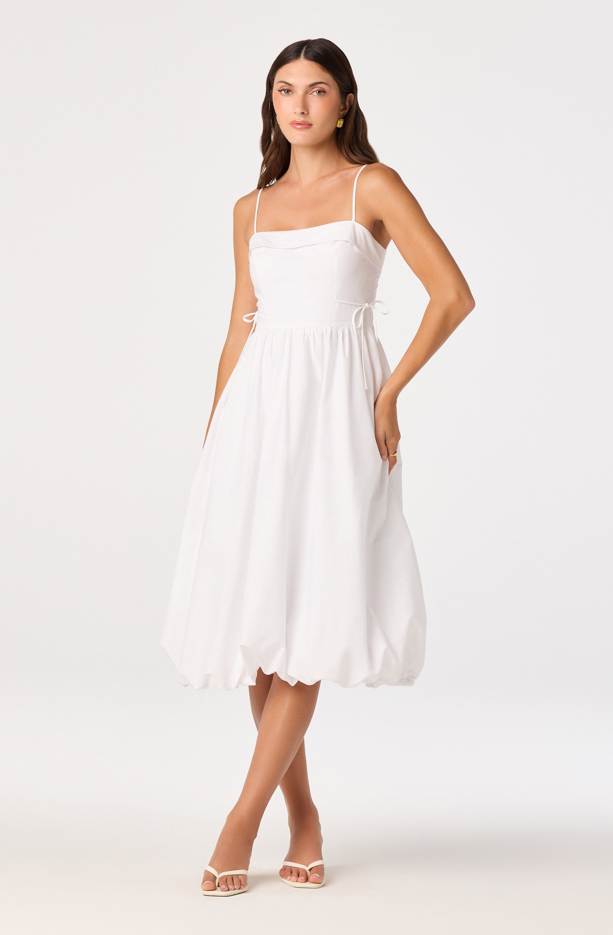 Dahlia Bubble Hem Midi Dress