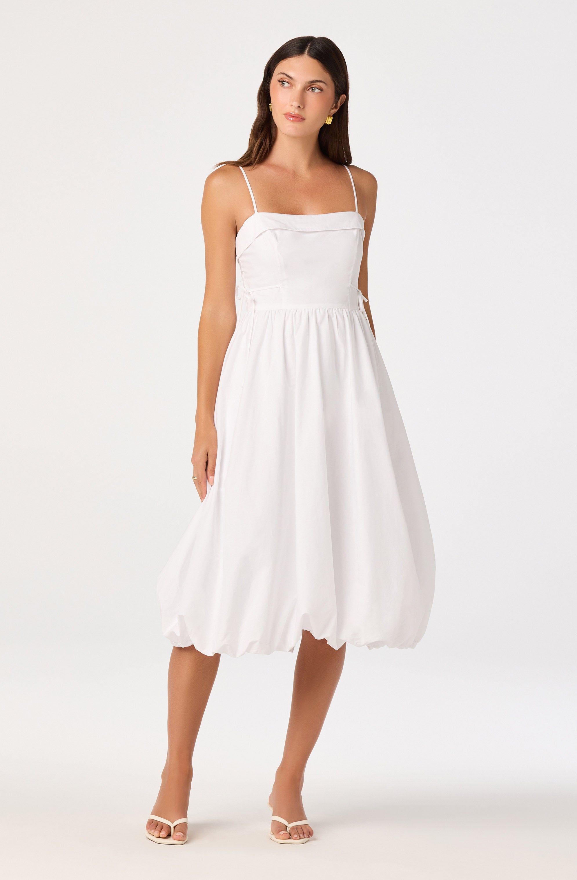 Dahlia Bubble Hem Midi Dress