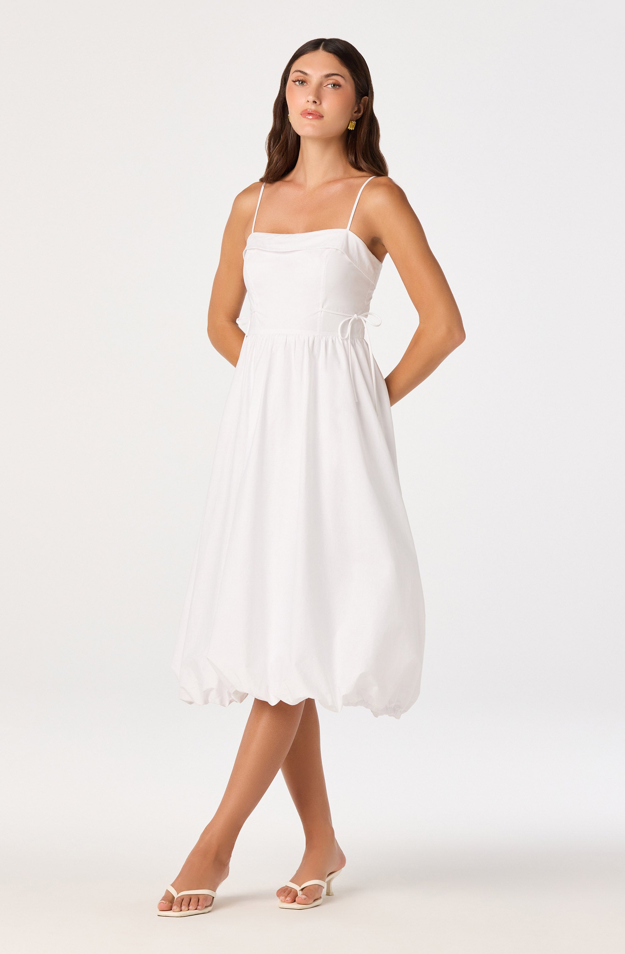 Dahlia Bubble Hem Midi Dress