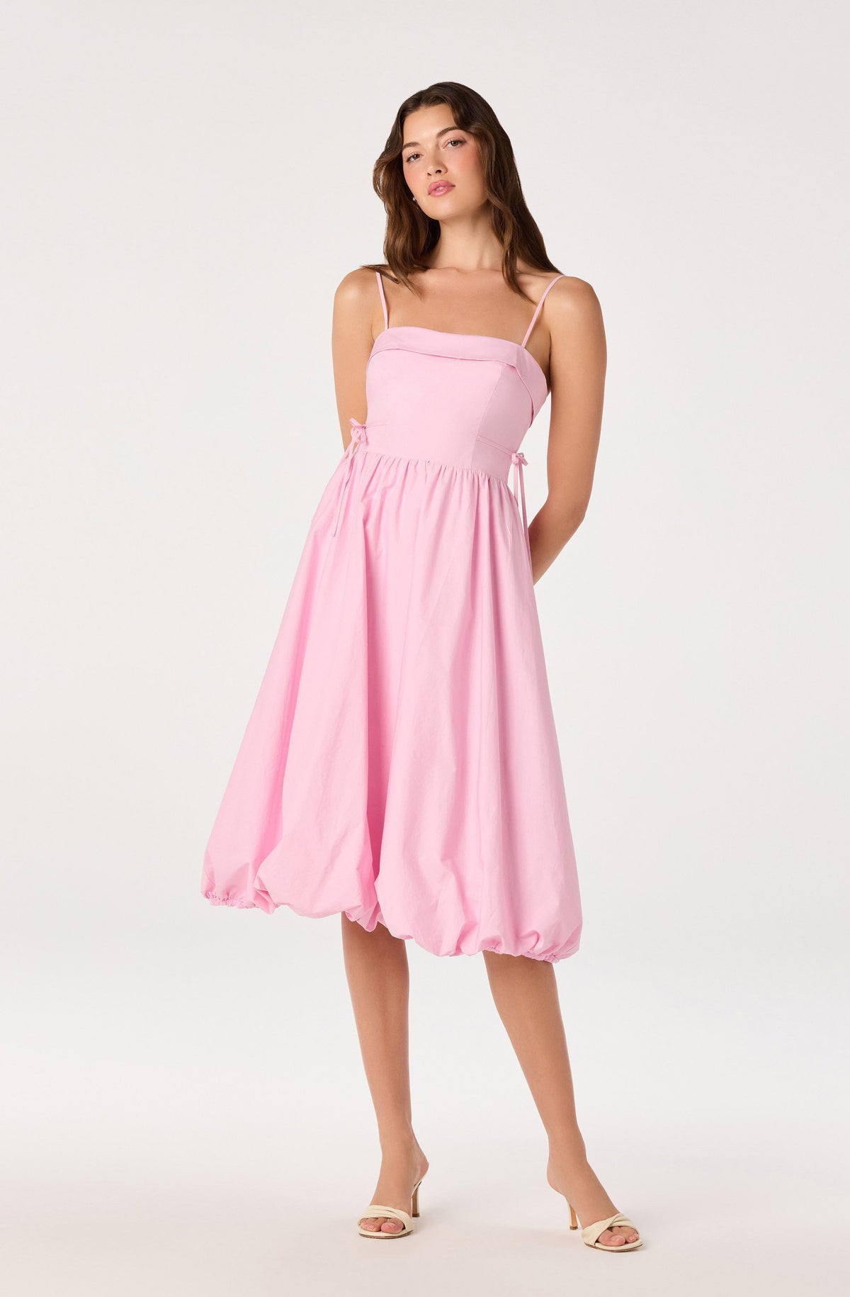 Dahlia Bubble Hem Midi Dress