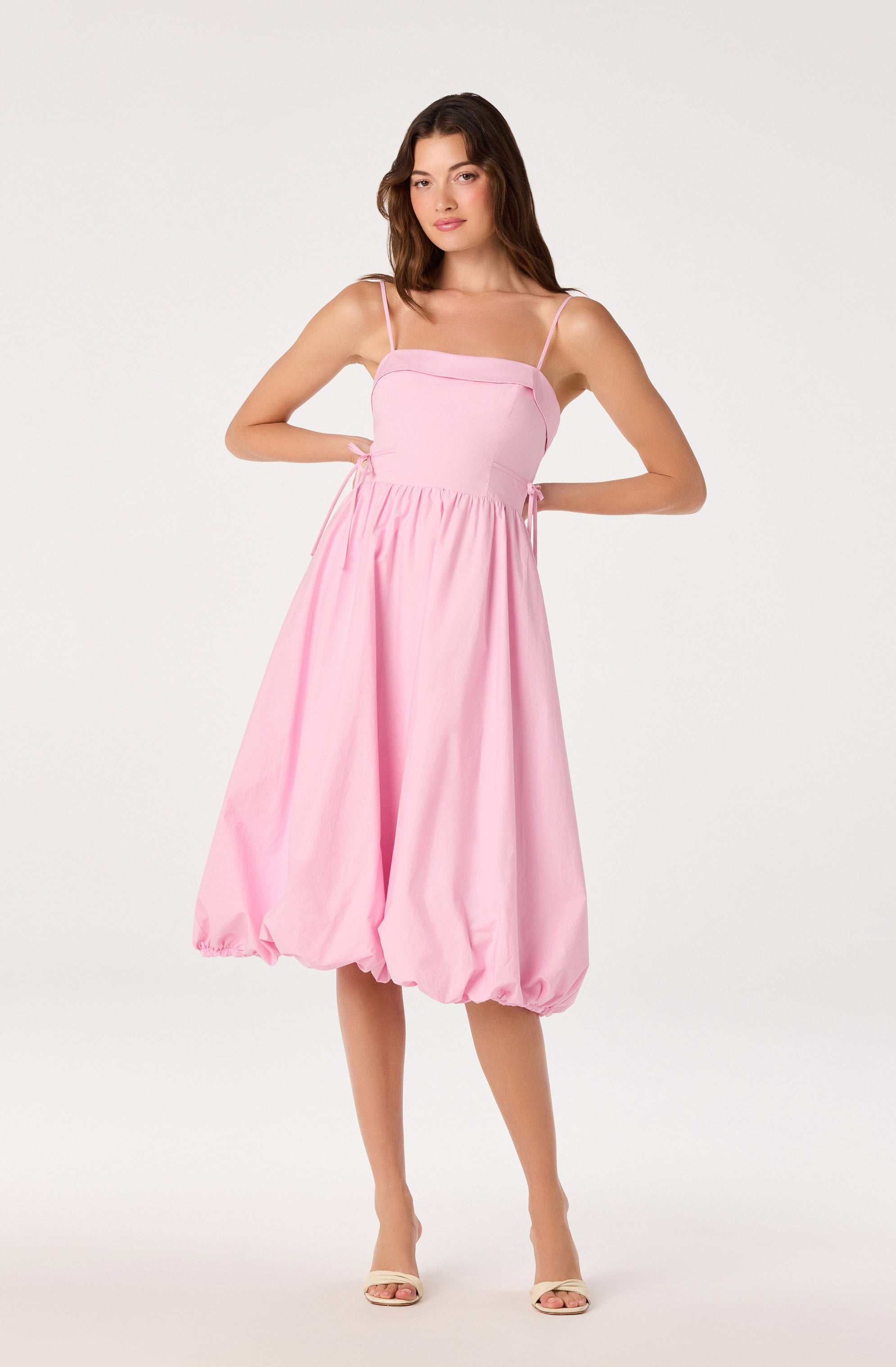 Dahlia Bubble Hem Midi Dress