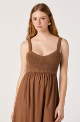 Jacquelin Crochet Open Back Dress