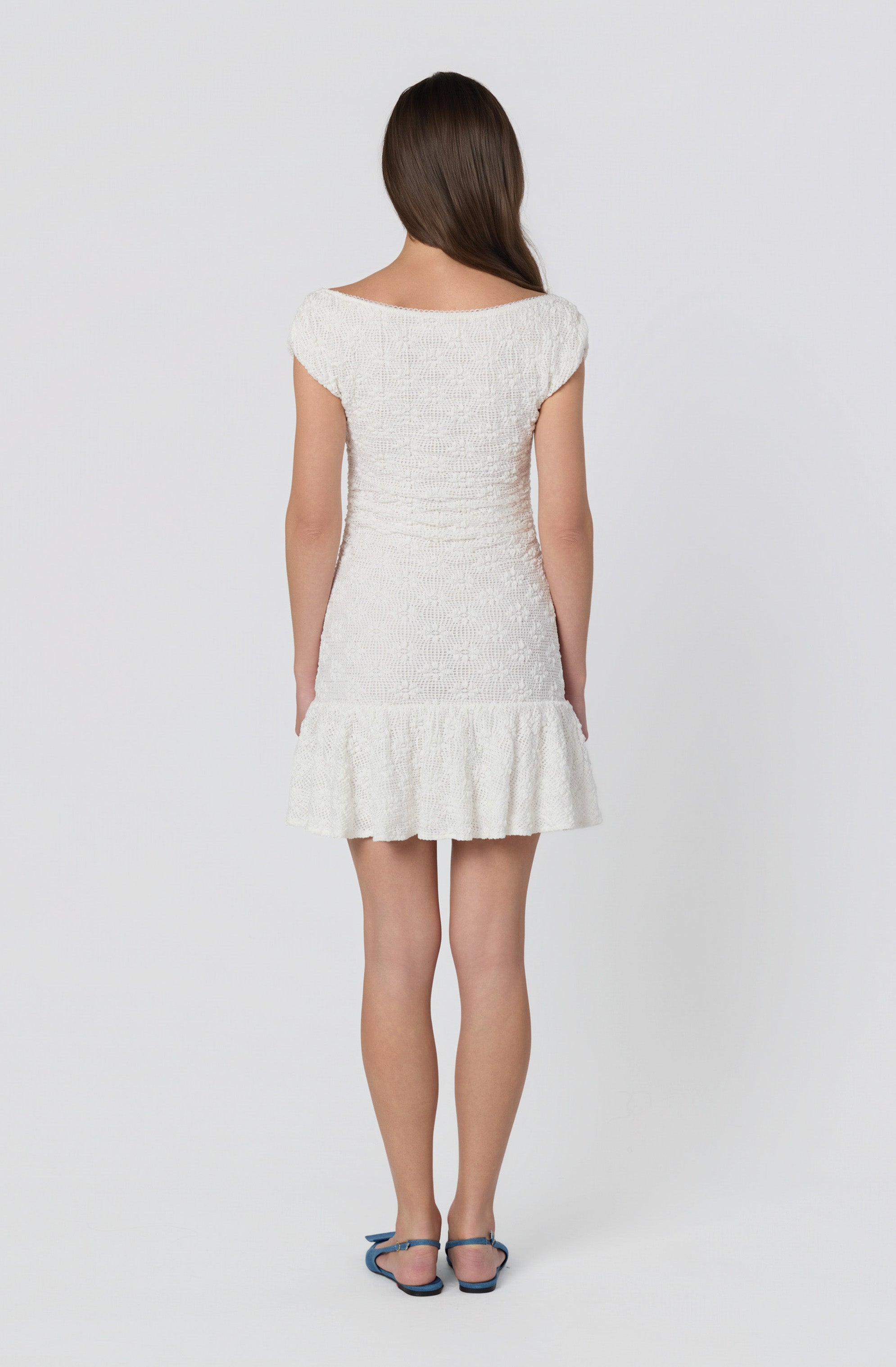 Jolene Lattice Knit Mini Dress