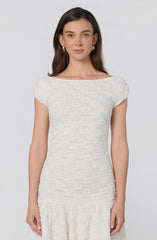 Jolene Lattice Knit Mini Dress
