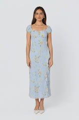 Florence Floral Puff Sleeve Maxi Dress